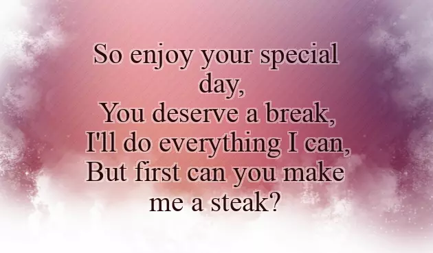 Birthday Poem For Wife Funny