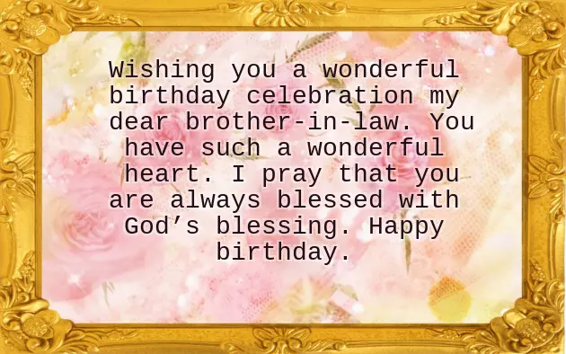 Birthday Wishes Brother In Law