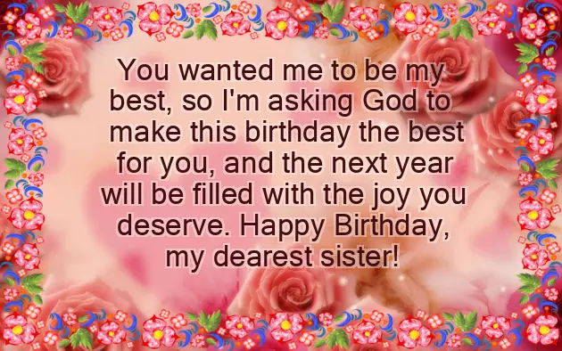 Birthday Wishes By Sister To Brother