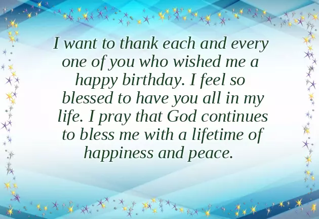 Thank You Words For Birthday