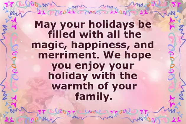 Holiday Messages