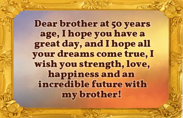 50Th Birthday Wishes For Brother In Law