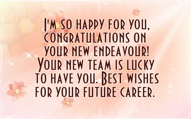 Wishes For Starting A New Job