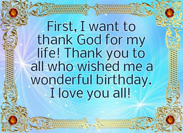 Thank U Msg For Birthday