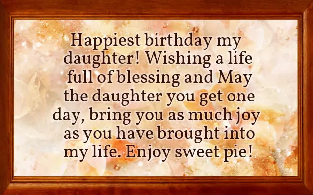Birthday Wishes For Daughter In English