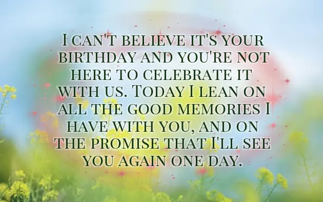 Birthday Wishes For Lost Father