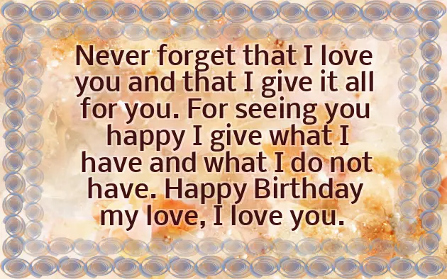 A Happy Birthday Letter To My Girlfriend