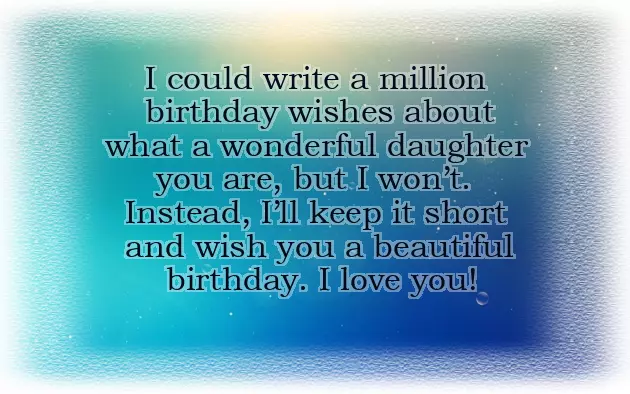 Birthday Wishes For My Sweet Daughter