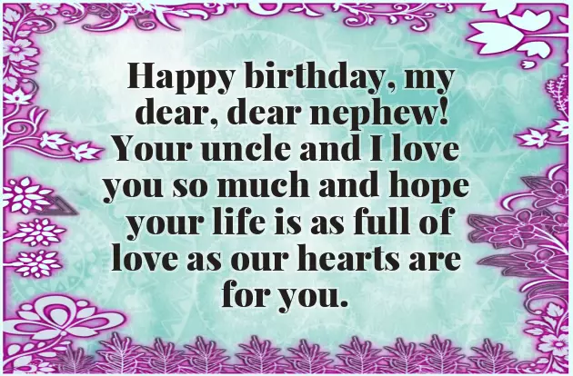 Birthday Wishes For Adult Nephew