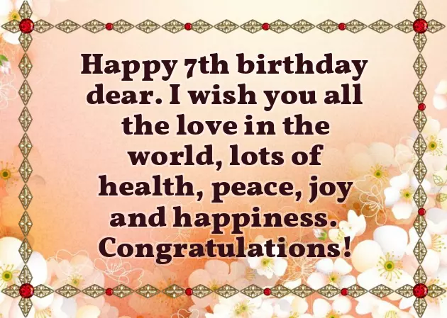 7Th Birthday Wishes To Daughter