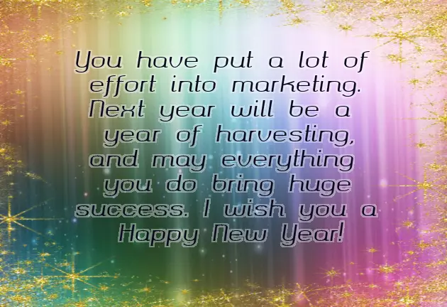 New Year Wishes For Business Partner