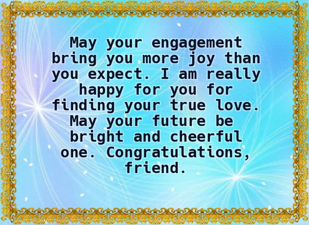 Congratulating Friend On Engagement