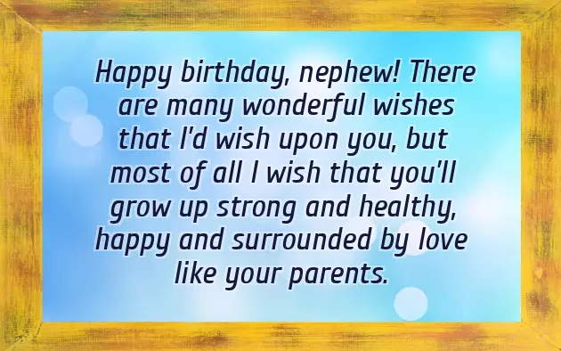 Congratulations For Nephew Born