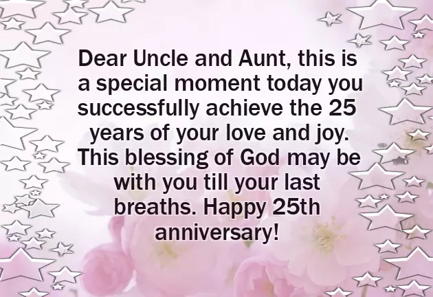25Th Anniversary Wishes For Couple