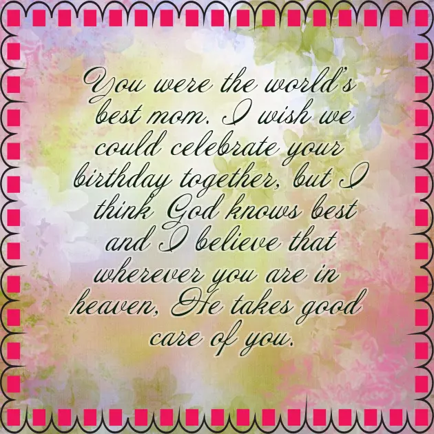 Birthday Quotes To My Mum