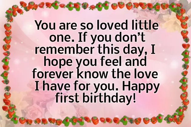 1St Birthday Wishes For Baby