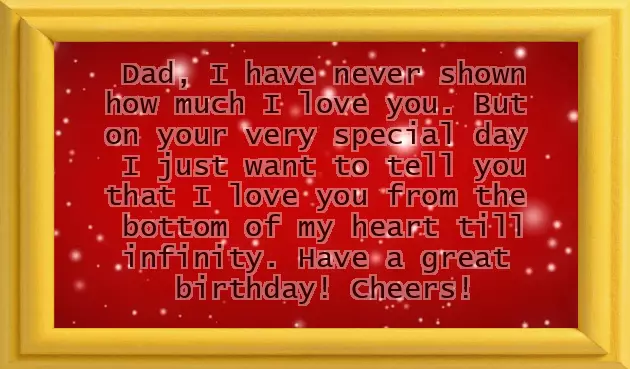 World Best Father Birthday Wishes