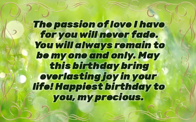 For Lover Birthday Wishes