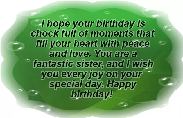 Sister Best Wishes For Birthday