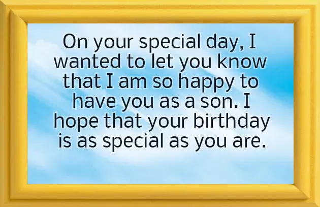 Whatsapp Birthday Wishes For Son