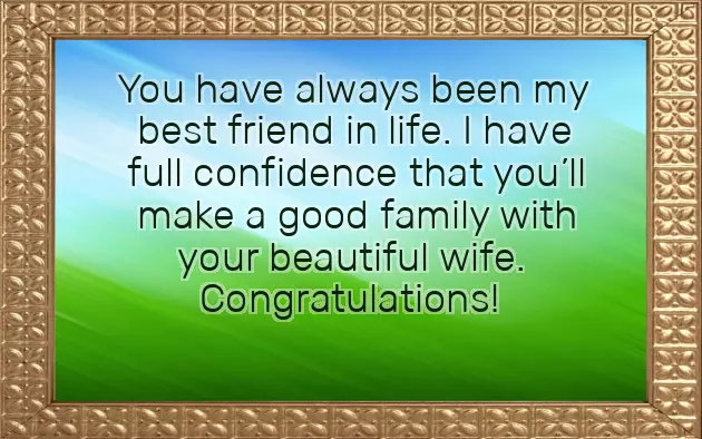 Wishing You A Happy Married Life