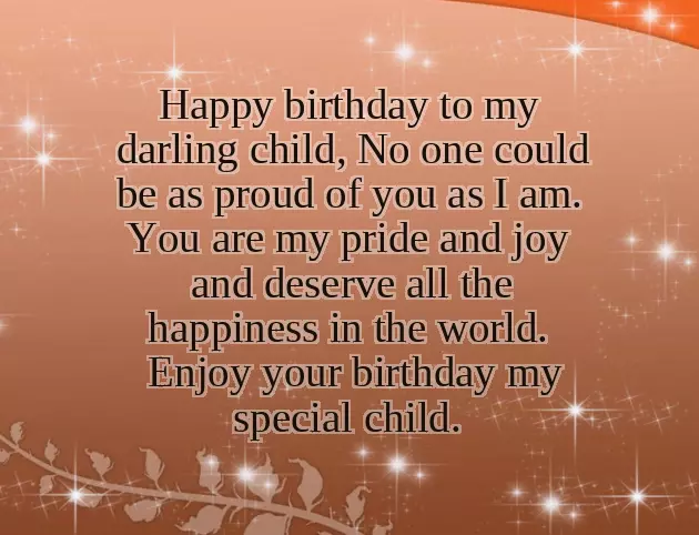 Birthday Thought For Child