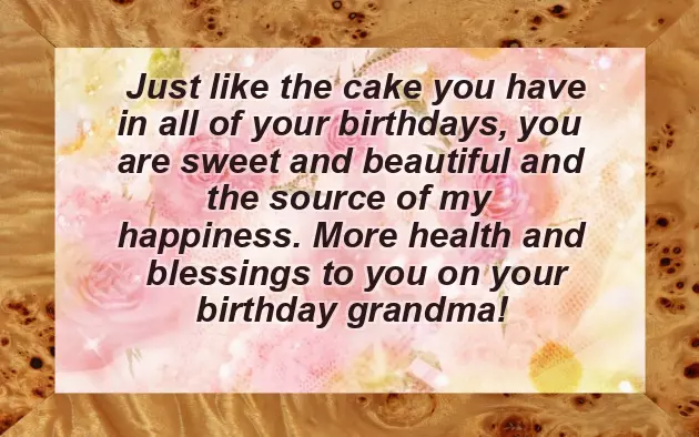 Birthday Message For Grandma Birthday Message For Grandma