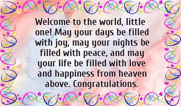 Congratulations To Parents For Baby Boy