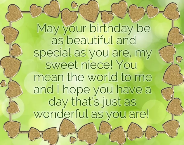 Happy Birthday To A Sweet Niece
