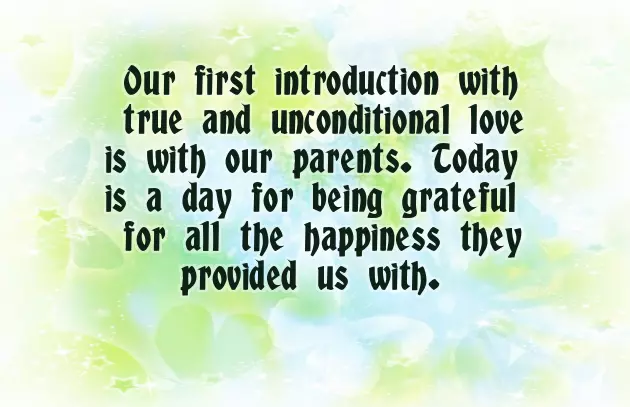 Parents Day Wishes