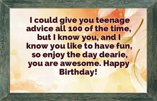 Happy Birthday Quotes For Teenage Girl