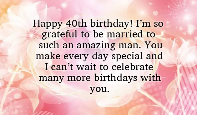 Wishes 40Th Birthday