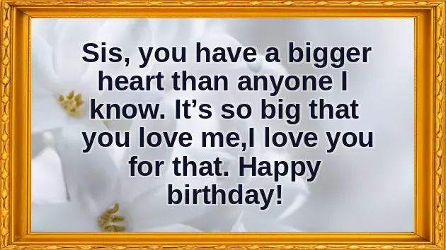 Best Wishes For Big Sister Birthday