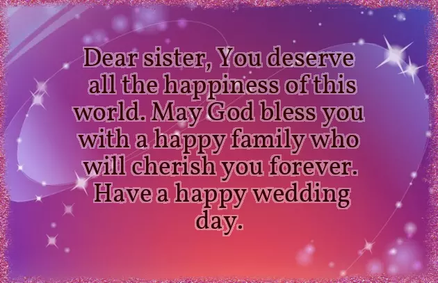 Caption For Sister Marriage