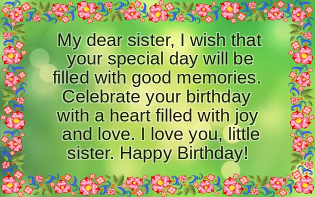 Happy Birthday Wishes Elder Sister