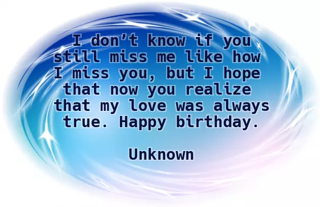 Heart Touching Birthday Wishes For Ex Girlfriend