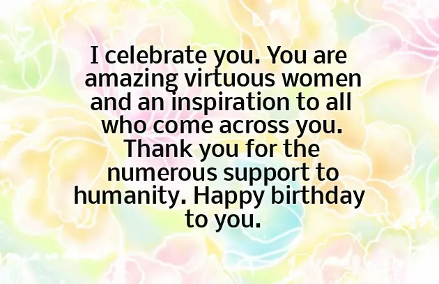 Happy Birthday To Wonderful Lady