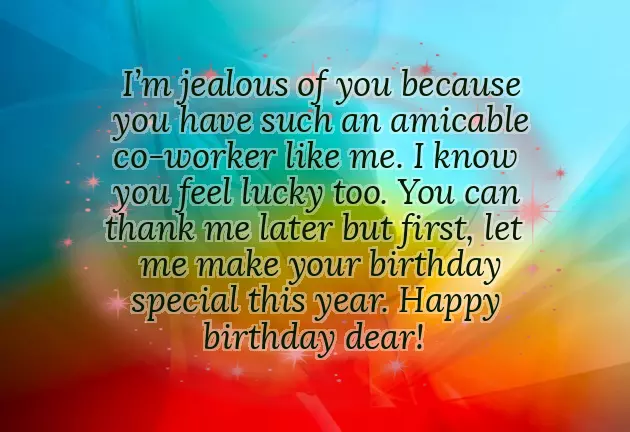 Funny Birthday Wishes For Colleague Friend