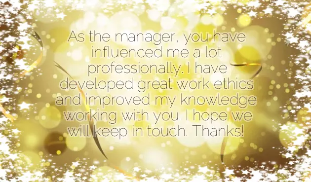 I Wish You Best Of Luck In Your New Job