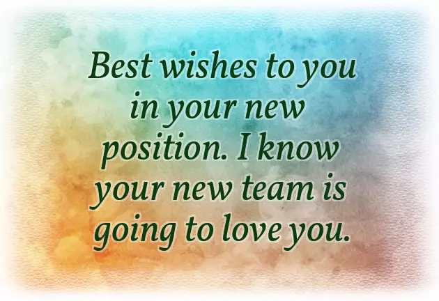 Well Wishes On New Job