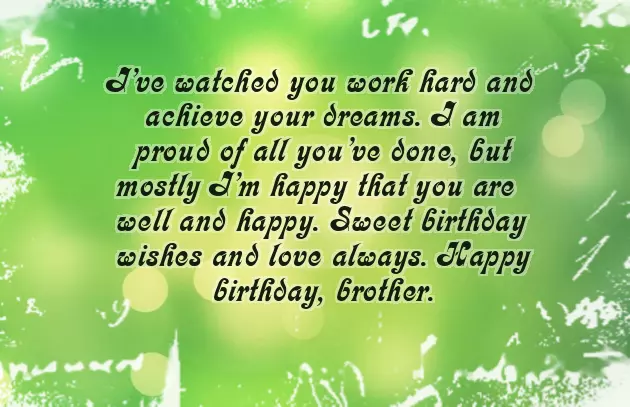 Happy Birthday To An Amazing Brother