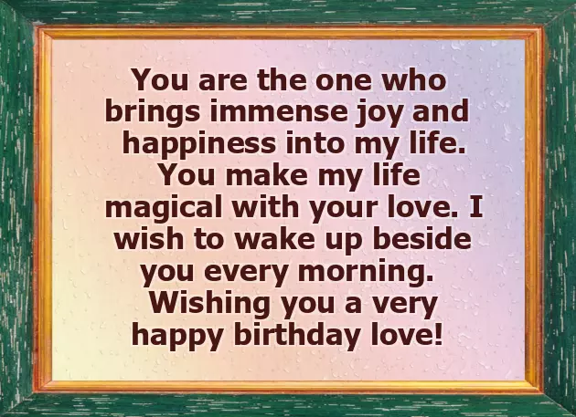 Romantic Happy Birthday Wishes