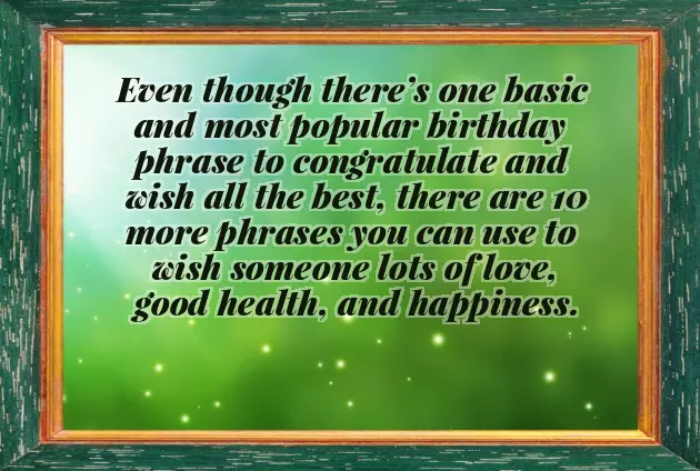 Happy Birthday In Different Ways