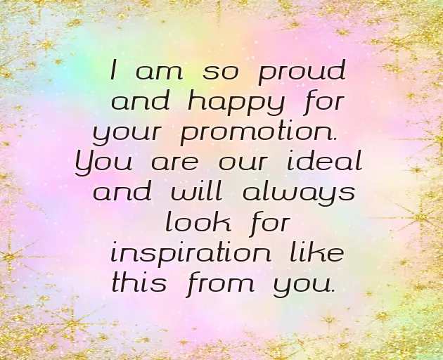Promotion Congratulations To Boss