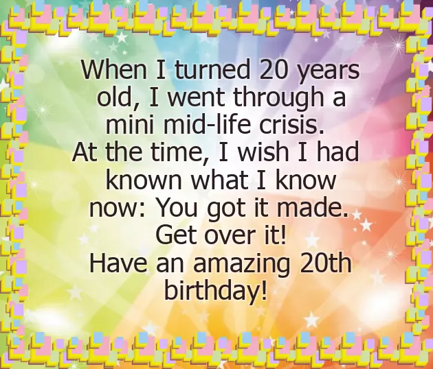 Happy 20Th Birthday To Me Happy 20Th Birthday To Me
