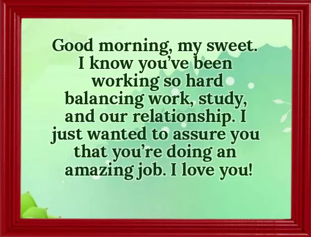 Lovely Good Morning Message For My Love