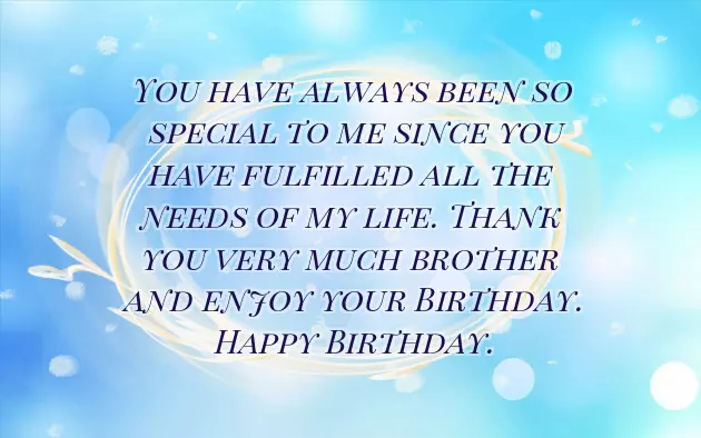 Happy Birthday Bhaiya Wishes In English