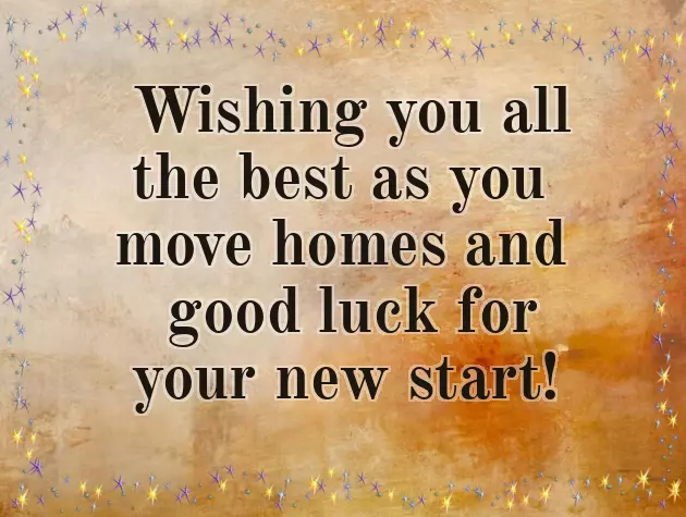 Congratulations On Your Move