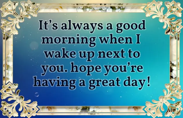 Short Sweet Morning Message