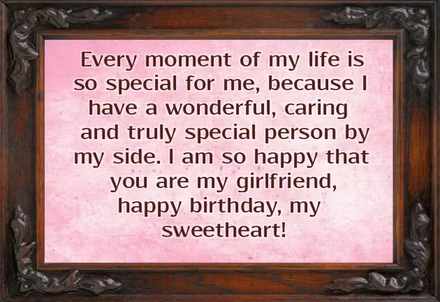 Sweet Wish Birthday For Girlfriend